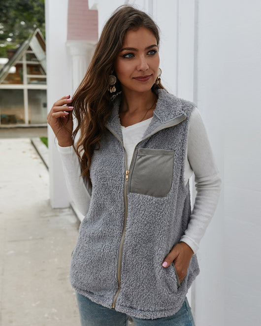 Chaleco Abrigo Térmico de Felpa para Mujer - Calidez Invierno - Image 6