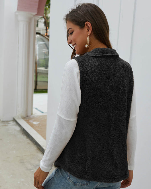 Chaleco Abrigo Térmico de Felpa para Mujer - Calidez Invierno - Image 24