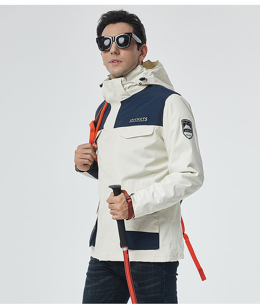Chaqueta de Esquí para Hombre Impermeable Térmica Softshell Resistente al Viento - Image 19