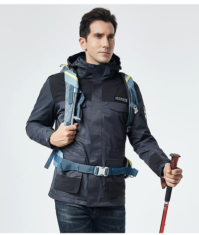 Chaqueta de Esquí para Hombre Impermeable Térmica Softshell Resistente al Viento - Image 23