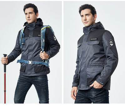 Chaqueta de Esquí para Hombre Impermeable Térmica Softshell Resistente al Viento - Image 24