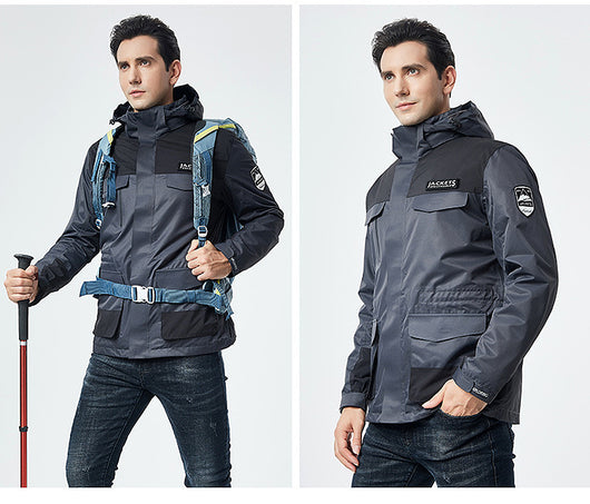 Chaqueta de Esquí para Hombre Impermeable Térmica Softshell Resistente al Viento - Image 24