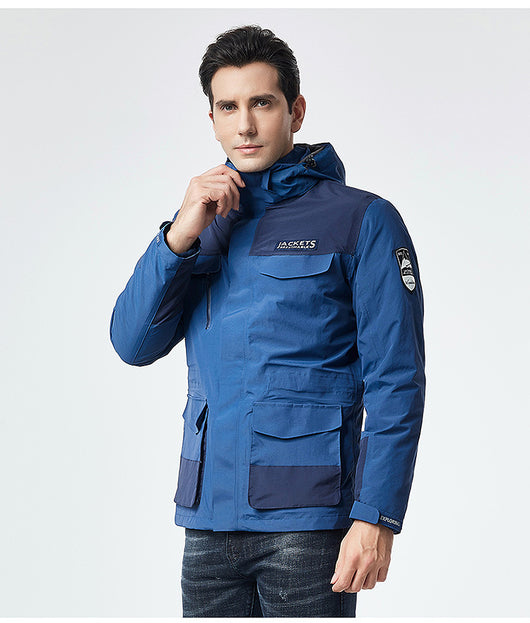 Chaqueta de Esquí para Hombre Impermeable Térmica Softshell Resistente al Viento - Image 25