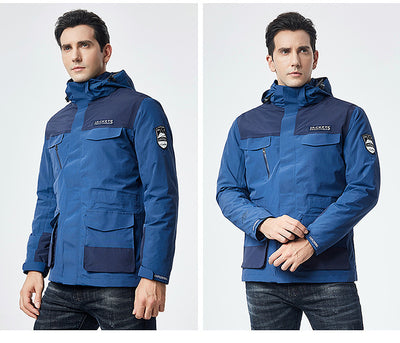 Chaqueta de Esquí para Hombre Impermeable Térmica Softshell Resistente al Viento - Image 26