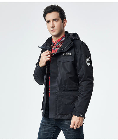 Chaqueta de Esquí para Hombre Impermeable Térmica Softshell Resistente al Viento - Image 27