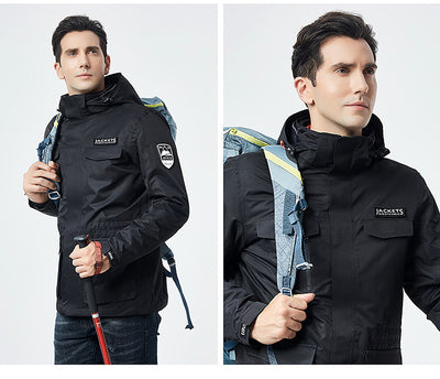 Chaqueta de Esquí para Hombre Impermeable Térmica Softshell Resistente al Viento - Image 28