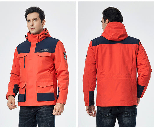 Chaqueta de Esquí para Hombre Impermeable Térmica Softshell Resistente al Viento - Image 30