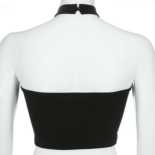 Chaleco Corto Halter con Cadena - Image 27