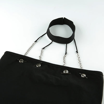 Chaleco Corto Halter con Cadena - Image 28