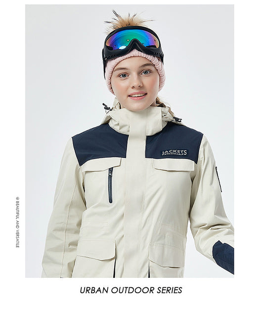 Chaqueta de Esquí para Hombre Impermeable Térmica Softshell Resistente al Viento - Image 32