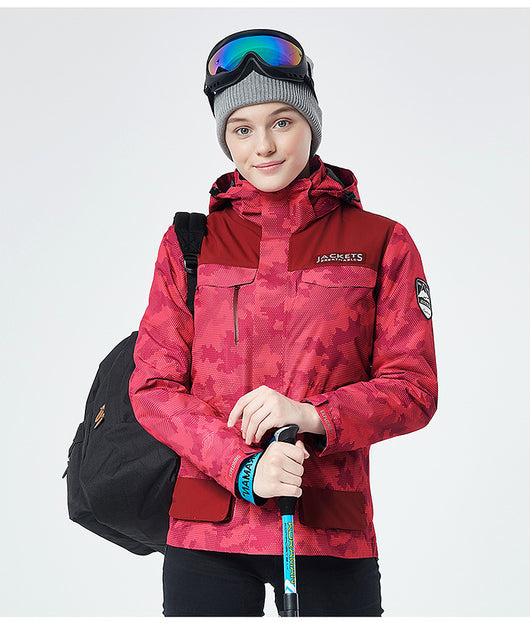 Chaqueta de Esquí para Hombre Impermeable Térmica Softshell Resistente al Viento - Image 33