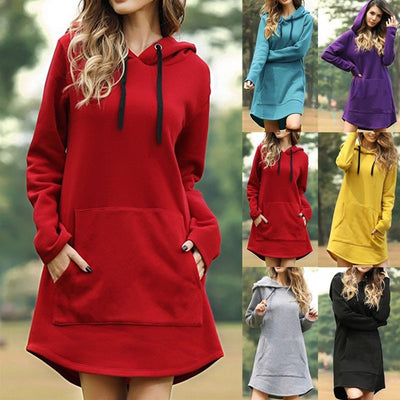 Vestido Sudadera con Capucha y Bolsillos - Image 15