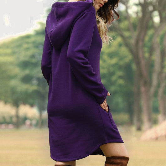 Vestido Sudadera con Capucha y Bolsillos - Image 17