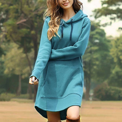 Vestido Sudadera con Capucha y Bolsillos - Image 26