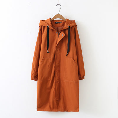 Abrigo Largo Impermeable con Capucha - Estilo Casual y Versátil - Image 4