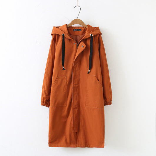 Abrigo Largo Impermeable con Capucha - Estilo Casual y Versátil - Image 4
