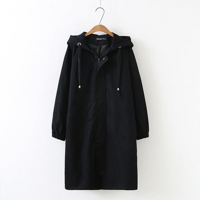 Abrigo Largo Impermeable con Capucha - Estilo Casual y Versátil - Image 5