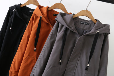 Abrigo Largo Impermeable con Capucha - Estilo Casual y Versátil - Image 8