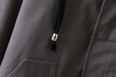 Abrigo Largo Impermeable con Capucha - Estilo Casual y Versátil - Image 13