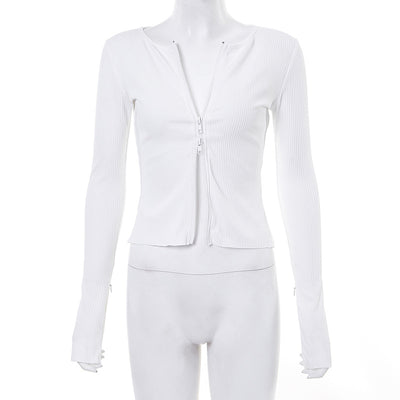 Cardigan Tejido Slim de Manga Larga - Image 11