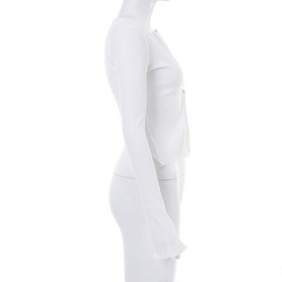 Cardigan Tejido Slim de Manga Larga - Image 12