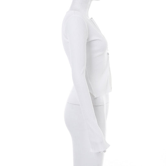 Cardigan Tejido Slim de Manga Larga - Image 12