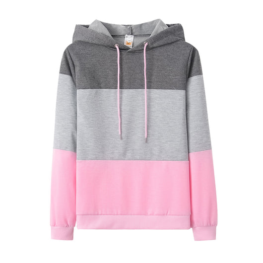 Sudadera con Capucha Colorblock y Mangas Largas Holgadas - Image 18