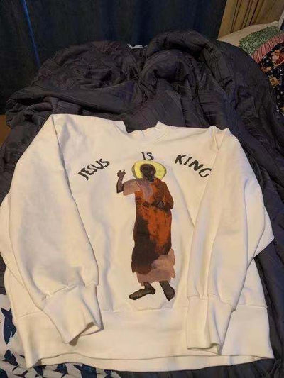 Sudadera Casual Jesus is King - Estilo Urbano Minimalista - Image 6