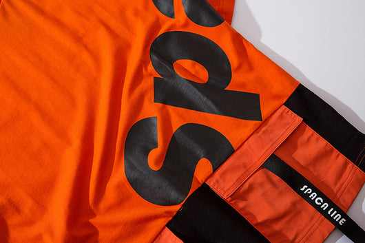 Camiseta Holgada Hip-hop con Bolsillos Decorativos - Image 35