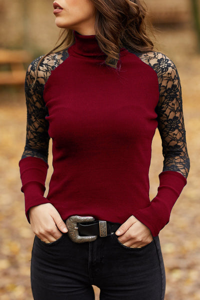 Blusa de Manga Larga con Detalles de Encaje - Image 18