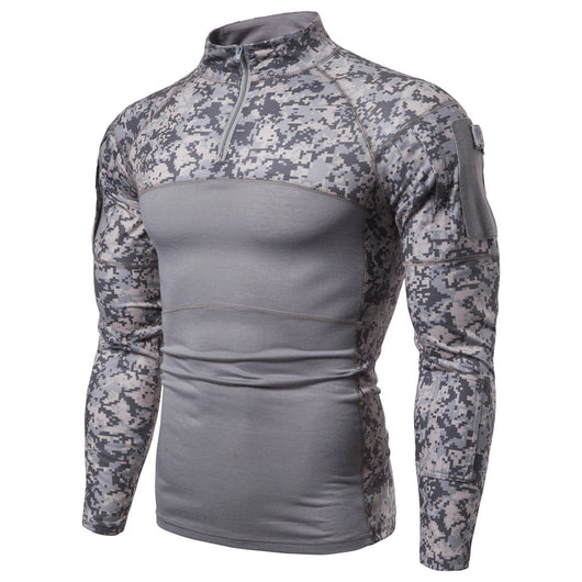 Playera de Camuflaje con Panel y Cierre - Image 12