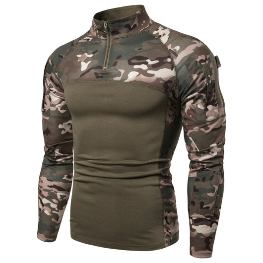 Playera de Camuflaje con Panel y Cierre - Image 15