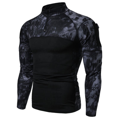Playera de Camuflaje con Panel y Cierre - Image 18
