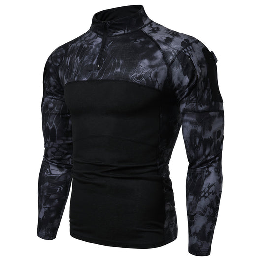 Playera de Camuflaje con Panel y Cierre - Image 18