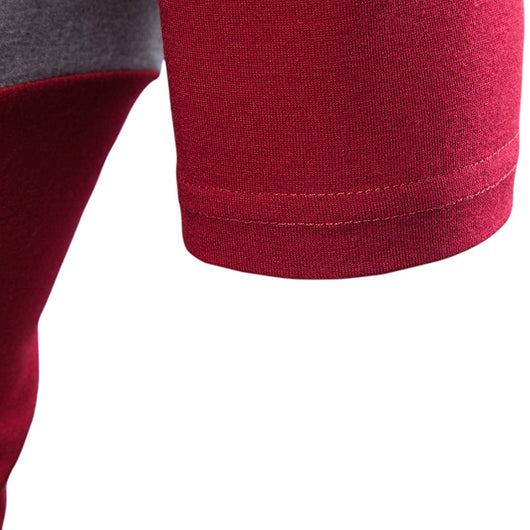 Playera tipo polo con cuello para hombre en bloques de tres franjas - Image 23