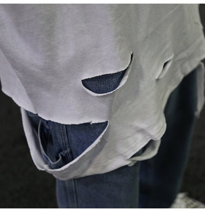 Blusa Básica con Corte de Navaja y Detalles Calados - Image 9