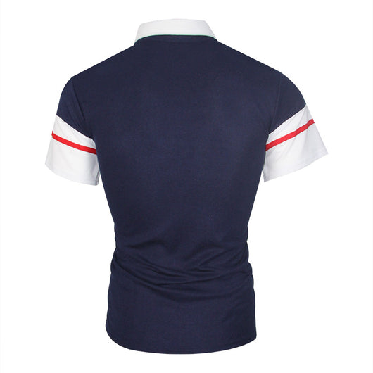 Polo Shirt Bicolor con Costuras Contrastantes para Hombre - Image 6