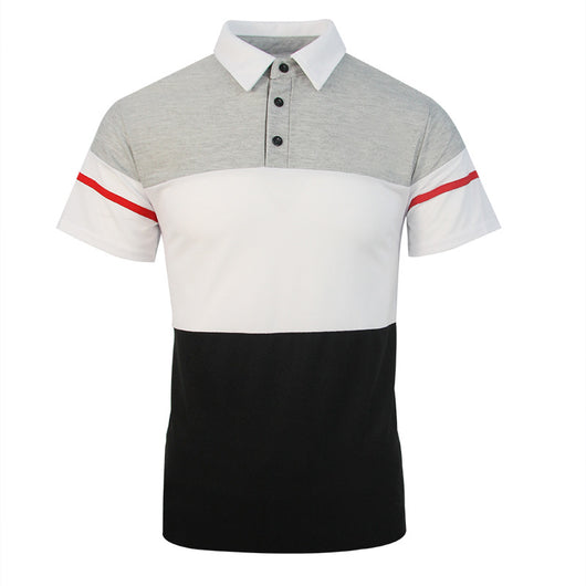 Polo Shirt Bicolor con Costuras Contrastantes para Hombre - Image 9
