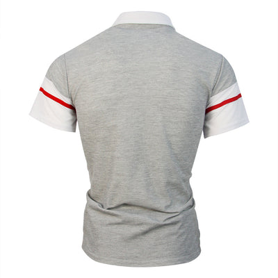 Polo Shirt Bicolor con Costuras Contrastantes para Hombre - Image 10