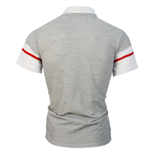 Polo Shirt Bicolor con Costuras Contrastantes para Hombre - Image 10