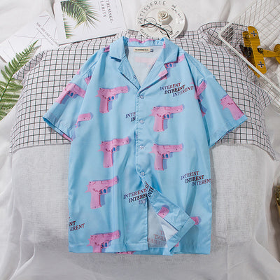 Camisa de Playa Estampada de Algodón para Hombre - Image 8