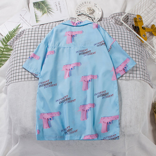 Camisa de Playa Estampada de Algodón para Hombre - Image 9