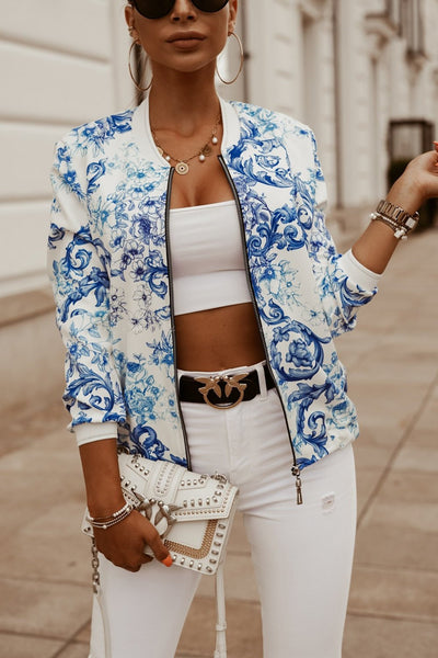 Chaqueta Corta Estampada Manga Larga Ajustada - Image 19