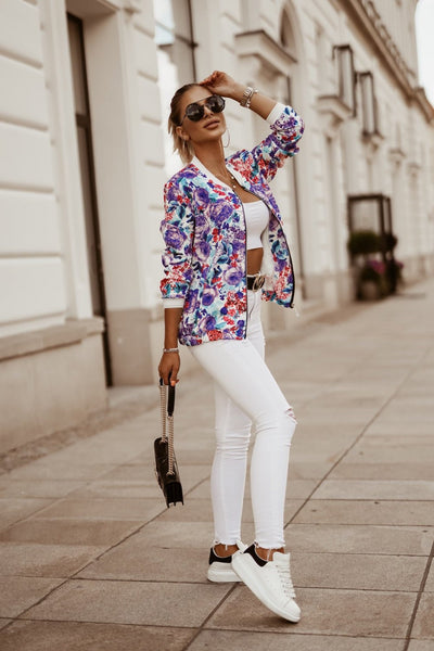 Chaqueta Corta Estampada Manga Larga Ajustada - Image 20