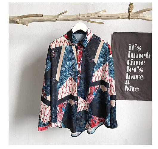 Camisa Casual de Manga Larga con Estampado Floral para Hombre - Image 15