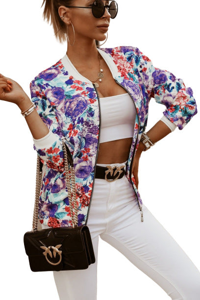 Chaqueta Corta Estampada Manga Larga Ajustada - Image 24