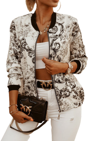 Chaqueta Corta Estampada Manga Larga Ajustada - Image 25