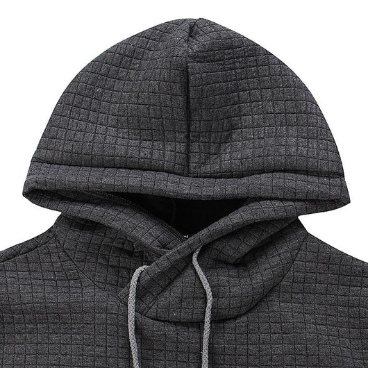 Sudadera con Capucha Jacquard para Hombre - Abrigo Cálido de Manga Larga - Image 18