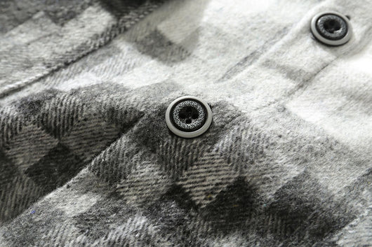 Camisa de Manga Larga a Cuadros Gris, Negro y Blanco - Image 9
