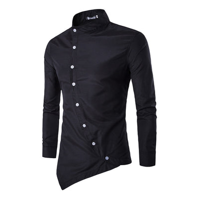 Camisa de Manga Larga con Cuello Diagonal - Image 7